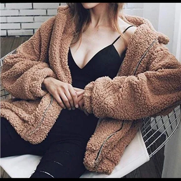 Sherpa / teddy jacket - Picture 6 of 7